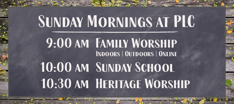 Fall chalkboard new schedule w SS + worship options website slide copy
