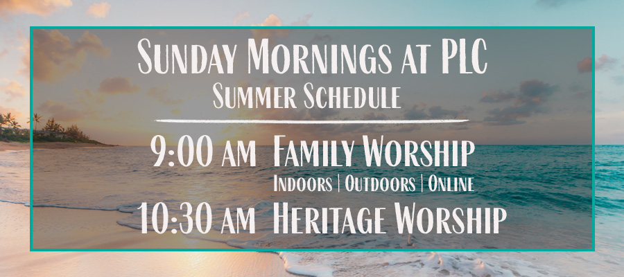 Summer Sunday 0622 900 x 400 chalkboard schedule + worship options copy